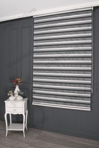 Светло Црна Градиент Зебра Завеса