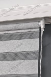 Дебела Сива Затемнувачка (BlackOut) Зебра Завеса - Image 3