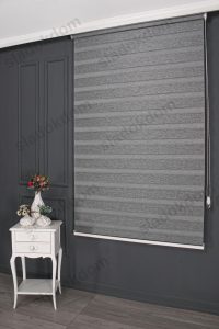 Темно Сива Затемнувачка (BlackOut) Зебра Завеса - Image 2