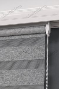 Темно Сива Затемнувачка (BlackOut) Зебра Завеса - Image 3