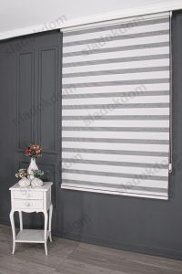 Бела со Плисе Зебра Завеса