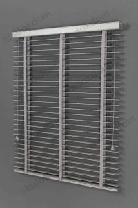 Сребрена Боја Дрвен Венецијанер 50MM - Image 4