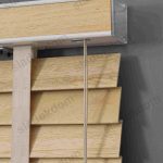 Жолта Боја Дрвен Венецијанер 50MM