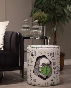 Луксузна табуретка PUF116 - Image 2