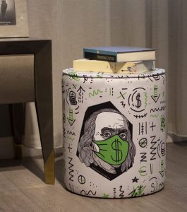 Луксузна табуретка PUF116 - Image 3