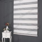 Бело Широко Со Плисе Зебра Завеса