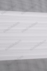 Бело Широко Со Плисе Зебра Завеса - Image 5