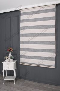 Екру Широко Плисе Зебра Завеса