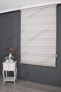 Екру Широко Плисе Зебра Завеса - Image 2