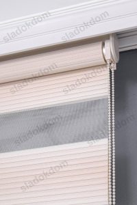 Беж Широко Со Плисе Зебра Завеса - Image 3