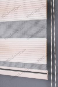 Беж Широко Со Плисе Зебра Завеса - Image 4