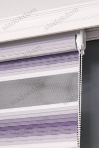 Виолетова Широко Плисе Зебра Завеса - Image 3