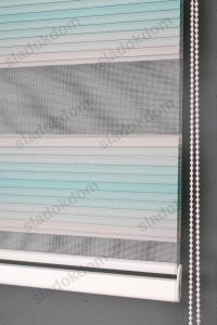 Тиркиз Широко Со Плисе Зебра Завеса - Image 4