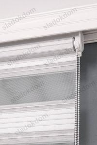 Бело Сиво Широко Со Плисе Зебра Завеса - Image 3