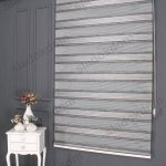 Црно Сиво Широко Со Плисе Зебра Завеса