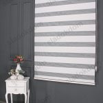 Бело Тесно Плисе Зебра Завеса