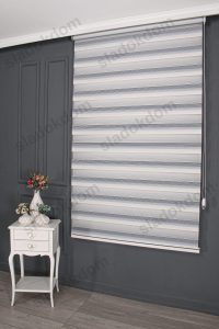 Плаво Тесно Плисе Зебра Завеса - Image 2