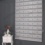 Сиво Со Шеми и Плисе Зебра Завеса