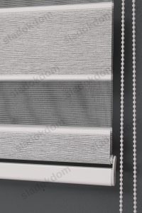 Сиво Затемнувачко (BlackOut) Со Плисе Зебра Завеса - Image 4
