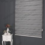 Антрацит Затемнувачко (BlackOut) Со Плисе Зебра Завеса