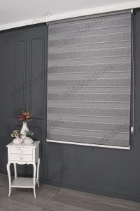 Антрацит Затемнувачко (BlackOut) Со Плисе Зебра Завеса - Image 2