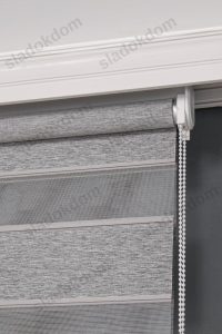 Антрацит Затемнувачко (BlackOut) Со Плисе Зебра Завеса - Image 3