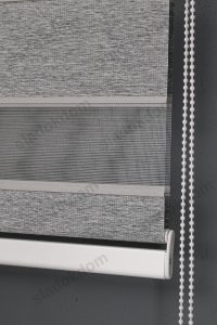 Антрацит Затемнувачко (BlackOut) Со Плисе Зебра Завеса - Image 4