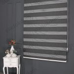 Црно Затемнувачко (BlackOut) Со Плисе Зебра Завеса