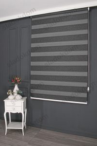 Црно Затемнувачко (BlackOut) Со Плисе Зебра Завеса - Image 2