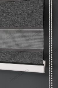 Црно Затемнувачко (BlackOut) Со Плисе Зебра Завеса - Image 4