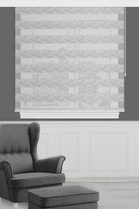 Сива Со Шеми Зебра Завеса