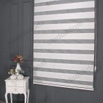 Бело Сребрен Плисе Со Жакарда Зебра Завеса