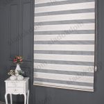 Бело Златно Плисе Со Жакарда Зебра Завеса