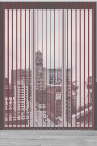 Црвена Вертикална Роло Завеса