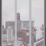 Розева Вертикална Роло Завеса