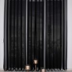 Црна  Вертикална Зебра Завеса