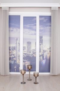 Крем  Вертикална Зебра Завеса - Image 3