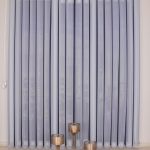 Сина Вертикална Зебра Завеса