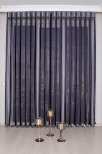 Темно Лила Вертикална Зебра Завеса