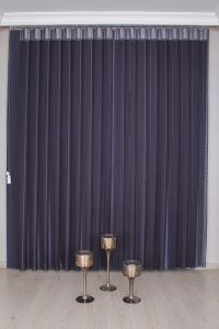 Темно Лила Вертикална Зебра Завеса - Image 2