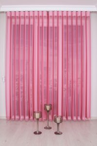 Розева Вертикална Зебра Завеса