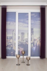 Виолетова Вертикална Зебра Завеса - Image 3