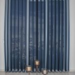 Маслинеста Сина Вертикална Зебра Завеса