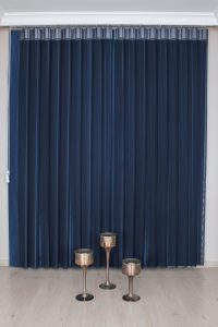 Темно Сина Вертикална Зебра Завеса - Image 2