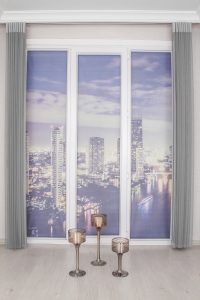 Сиво Вертикална Зебра Завеса - Image 3