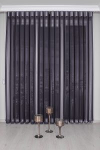 Чадено Сиво Вертикална Зебра Завеса