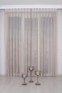 Беж Луксузна Вертикална Зебра Завеса