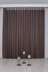 Темна Кафеава Луксузна Вертикална Зебра Завеса - Image 2