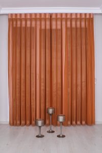 Портокалова Луксузна Вертикална Зебра Завеса