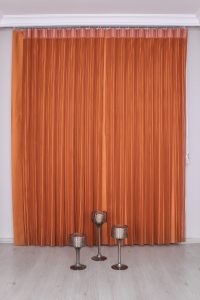 Портокалова Луксузна Вертикална Зебра Завеса - Image 2